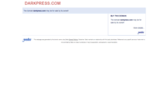 Desktop Screenshot of darkpress.com