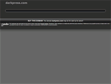 Tablet Screenshot of darkpress.com